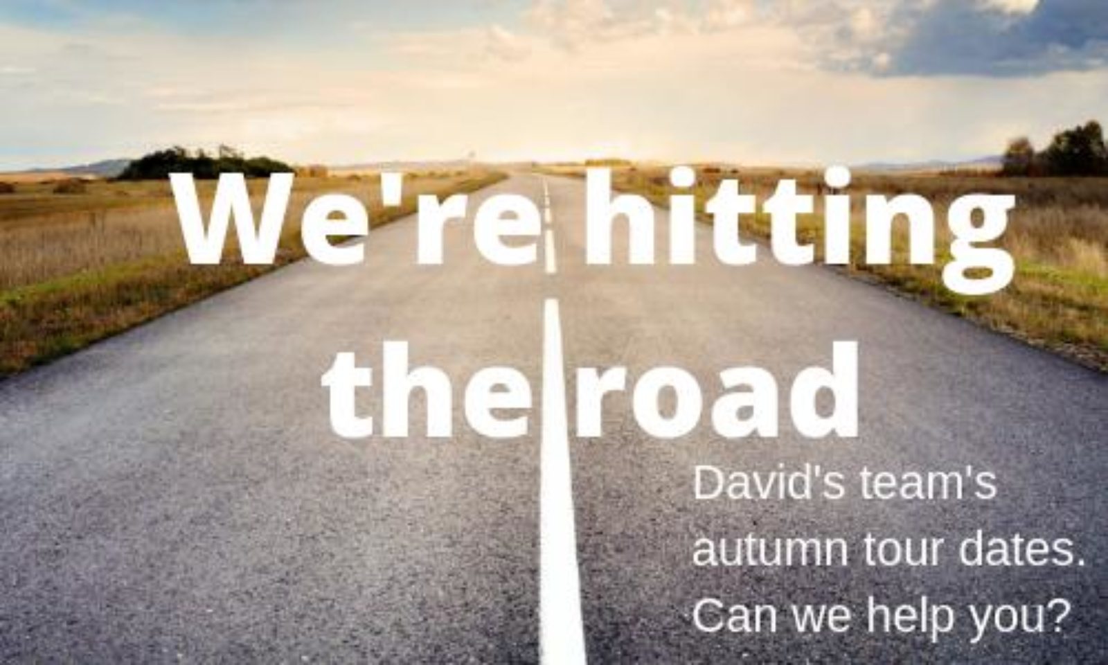 David Drews casework team are on the road again in November and December.