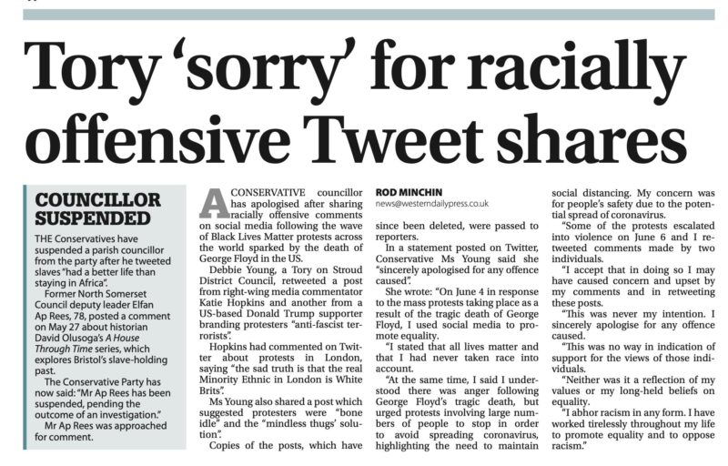 Western Daily Press article