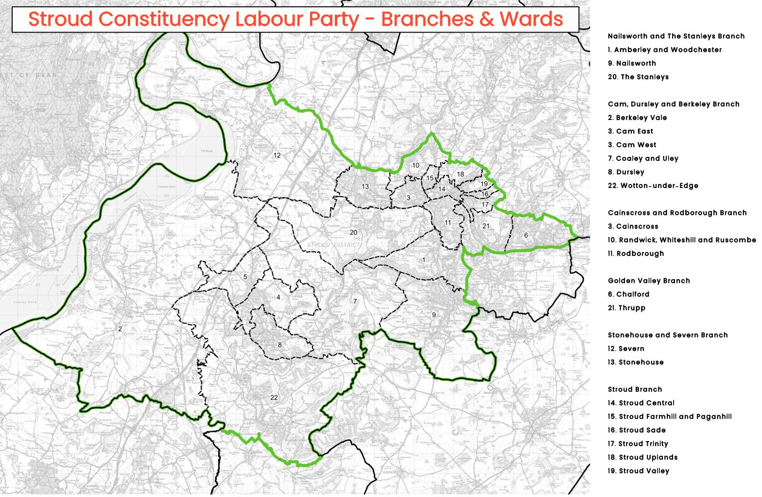 Stroud Constituency Labour Party Branch Structure