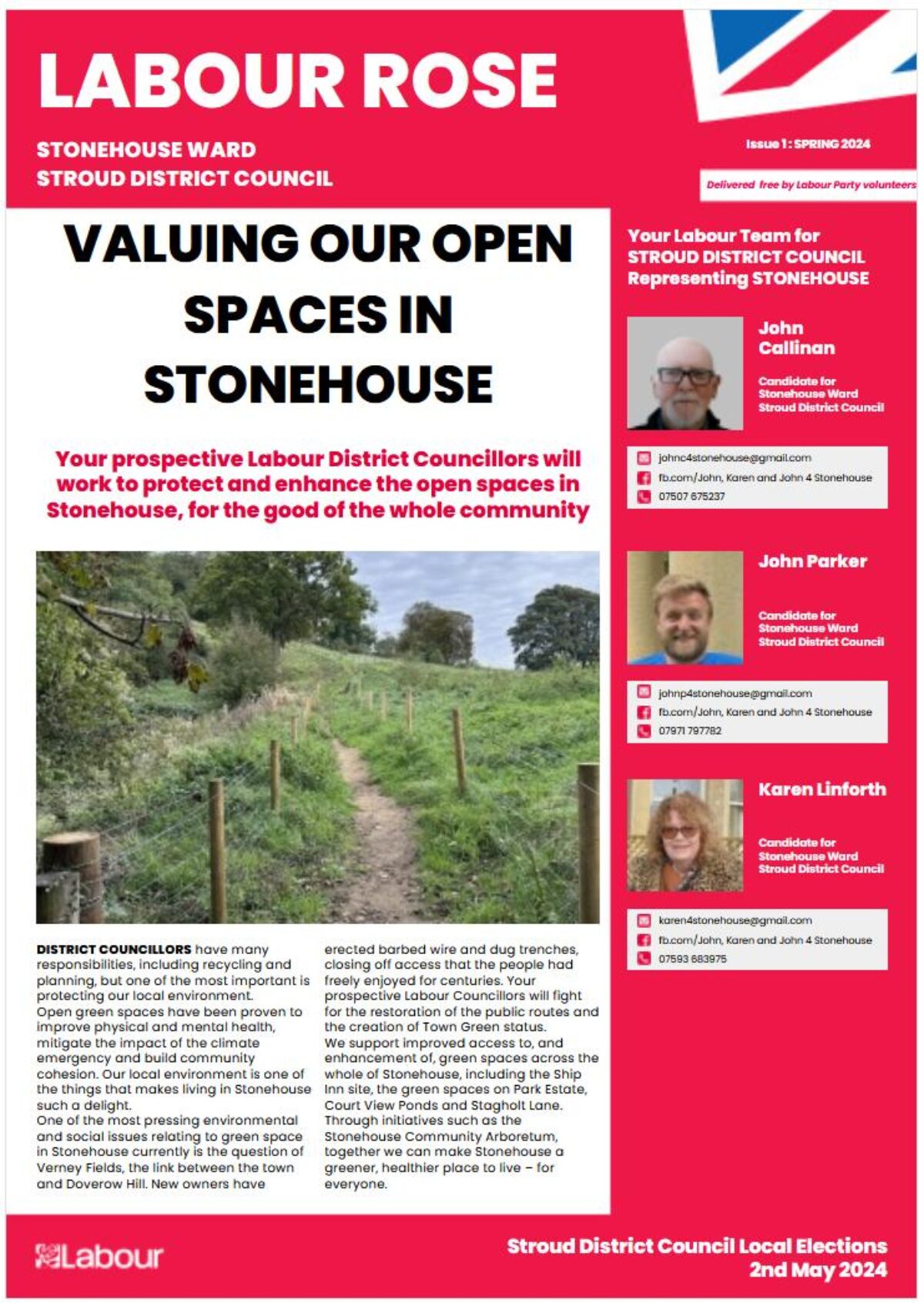 Stonehouse Rose Front Page
